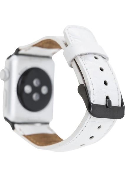 Apple Watch Uyumlu Deri Kordon 42-44-45MM F3 Beyaz fiyatları