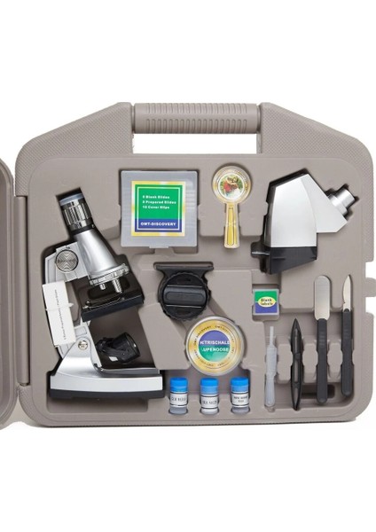 Bfs 50X100X200X400X6001200X Çocuklariçin Eğitici Projektörlü Mikroskop Seti indirimleri