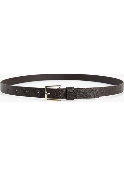 Metal Tokalı Suni Deri Basic Ince Kemer fiyatları