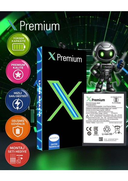 Xpremium Xiaomi Mı Cc9 Uyumlu Batarya Pil Süper Yüksek Kalite 4030 Mah BM4F
