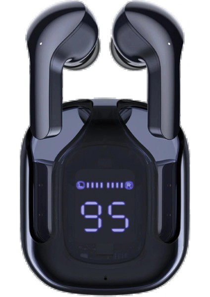 GT13 Dijital Şarj Göstergeli Kablosuz Kulaklık - Siyah