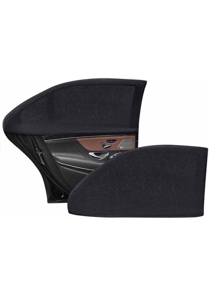 2 Adet Oto Güneşlik Perde Araba Yan Cam Perdesi Önleyici Araç Içi Güneşliği Için Güneş Sinekliği