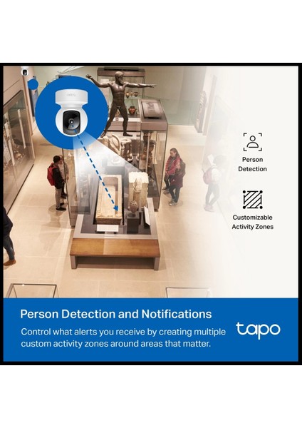 Tp-Lınk Tapo C202, Bebek/ev Güvenlik Kamerası, Wifi-Ehernet, 1080P, 12MT Gece Görüşü, Pan/tılt, Iki Yönlü Ses indirimleri