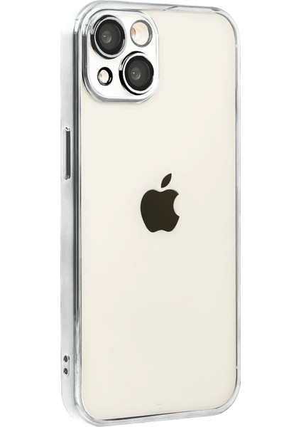 Xmpdby Newface Apple Iphone 15 Razer Lensli Silikon - Gümüş