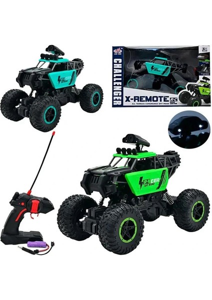 911-586A Challenger X-Remote Işıklı Bataryalı Kumandalı 4x4 Araç 6+