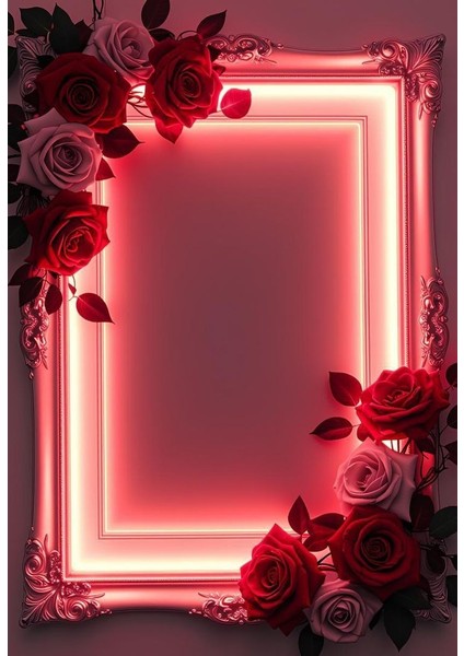 Neon Tonlar ve Çiçeklerin Uyumu 1 :) Ev Duvar Salon Güzellik Salonu Ofis Dükkan Dekarasyon Kanvas Tablo fiyatları