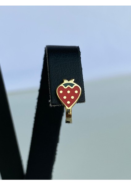 14 Ayar Altın Çilek Model J Küpe modelleri