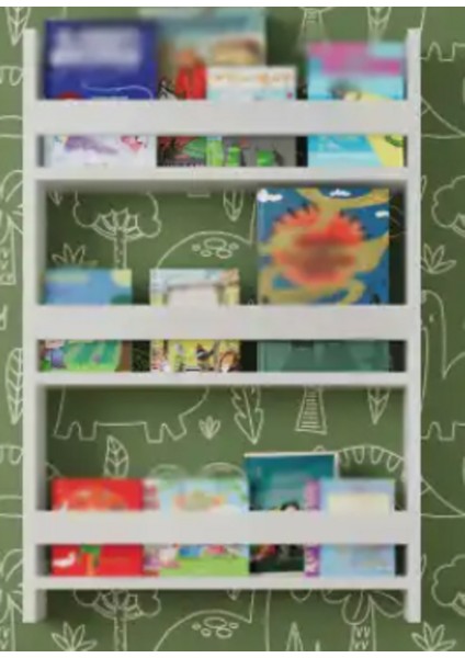 3 Raflı Bebek ve Çocuk Odası Kitaplığı 60X90 cm