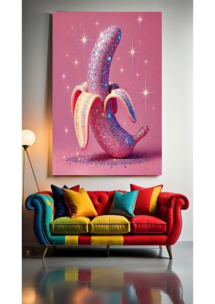 Diskocu Muz 2 Ev Duvar Salon Güzellik Salonu Ofis Dükkan Dekarasyon Kanvas Tablo