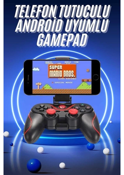 Joystik Gamepad Bluetooth Telefon Tutucu Oyun Kolu Telefon Android Uyumlu fiyatları