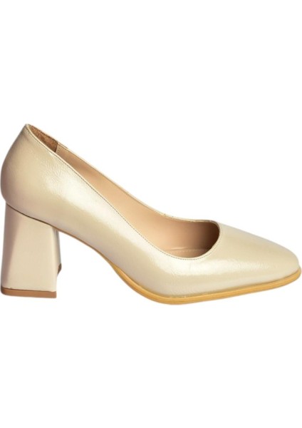 V676680060 Bej Rustik Kalın Topuklu Kadın Ayakkabı fırsatları
