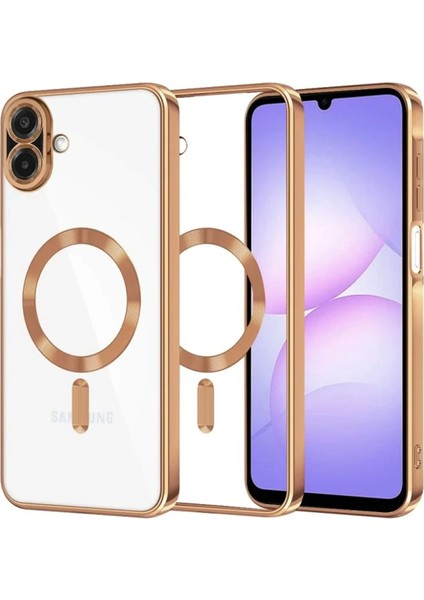 Xmpdby Newface Samsung Galaxy A07 Kross Magneticsafe Kapak - Çöl Titanyum