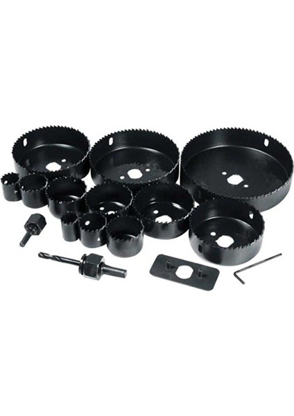 Metal Ahşap Daire Delme Panç Seti 16 Adet Delik Testere Matkap Uçları Kesme Seti modelleri