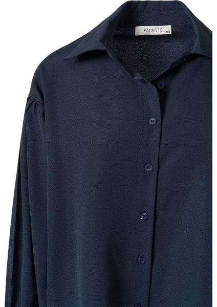 Kolu Volanlı Gömlek Lacivert fiyatları