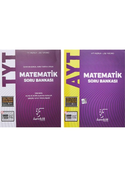 Karekök Tyt Ayt Matematik Soru Bankası 2 Li Set