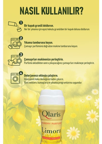 Qlarıs Vegan Formüllü Granül Çamaşır Parfümü & Çamaşır Yumuşatıcısı Limora 210 gr fiyatları