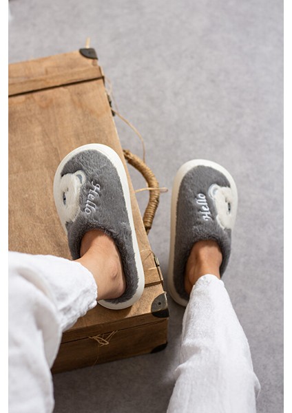 Kadın Peluş Panduf Kışlık Dikişli Yıkanabilir Sıcak Tutan Kürklü Hafif Kaymaz Rahat Taban modelleri