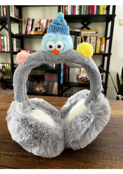 1 Adet Kışlık Peluş Kulaklık Katlanabilir Soğuktan Kulak Koruyucu Ördek Figür Pelüş Kulaklık