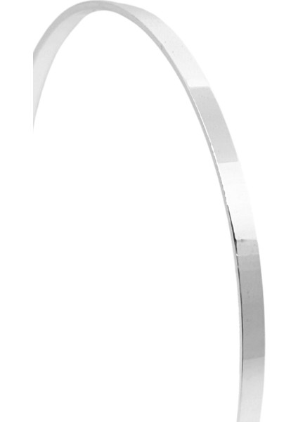 Köşeli Düz Gümüş Ajda Bilezik Içten 6.3cm fiyatları