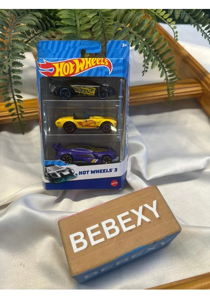Oyuncak Hot Wheels 3'lı Metal Arabalar 3 modelleri