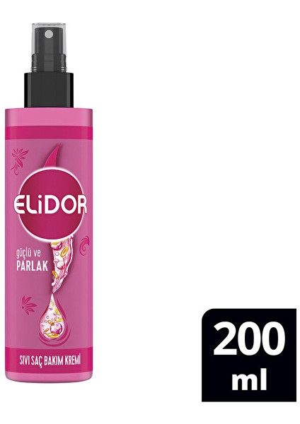 3 Adet Elidor Güçlü ve Parlak Sıvı Saç Bakım Kremi 200 ml