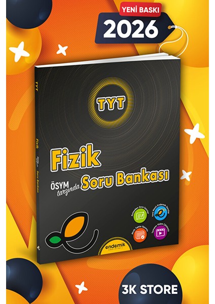 2026 Tyt Fizik Soru Bankası Endemik Yayın Tamamı Video Çözümlü Akıllı Tahta Uyumlu