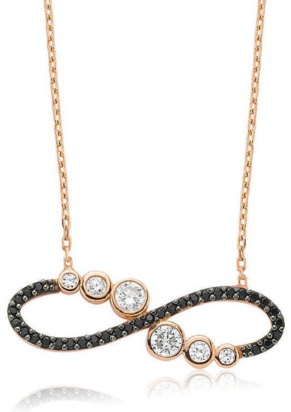 Gümüş Su Yolu Sonsuzluk Bayan Kolye