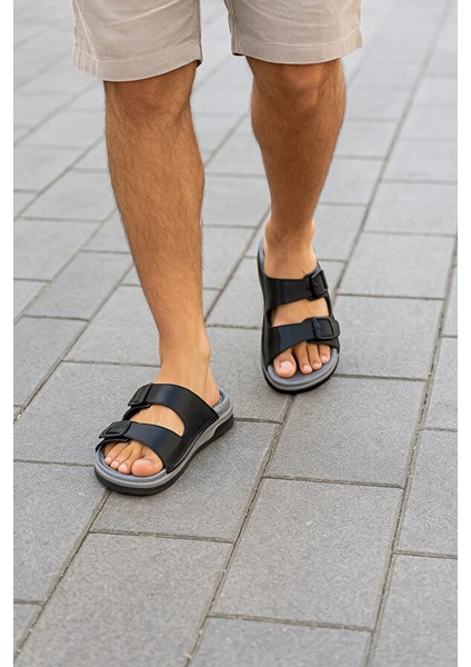 Erkek Ortopedik Dikişli Esnek Rahat Çift Monta Terlik fırsatları