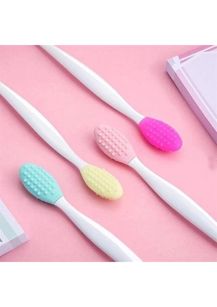 2 Adet Dudak Fırçası Peeling Etkili Gözenek Siyah Nokta Temizleyici Akne Giderici Çift Yönl indirimleri