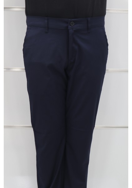 Fistan Store Erkek Lacivert Düz Normal Bel Dar Kalıp Dar Paça Kumaş Pantolon fiyatları