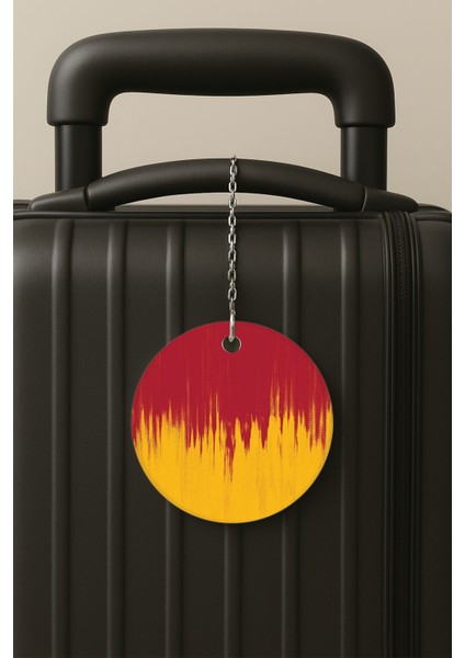 Son Şampiyon Desenli Uv Baskılı Pleksi Bavul Etiketi Seyahat Tatil Valiz Etiketi