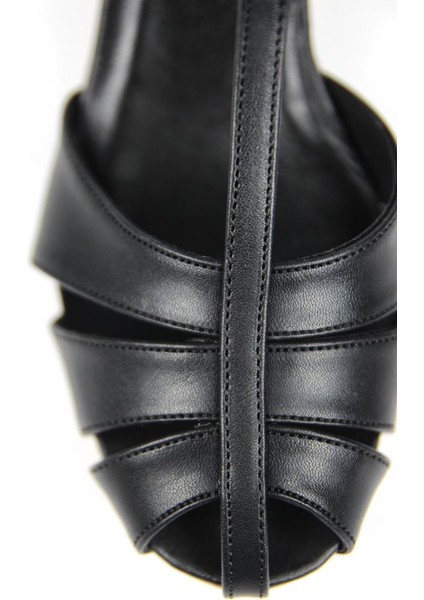 Queenn Kadın Klasik Kısa Topuklu (4 Cm) Ayakkabı Siyah Cilt indirimleri