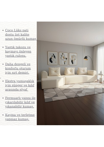 Cardano Lüks Köşe Koltuk Salon L Koltuk Takımı Tamamen Sünger Modern Köşe Oturma Grubu fiyatları