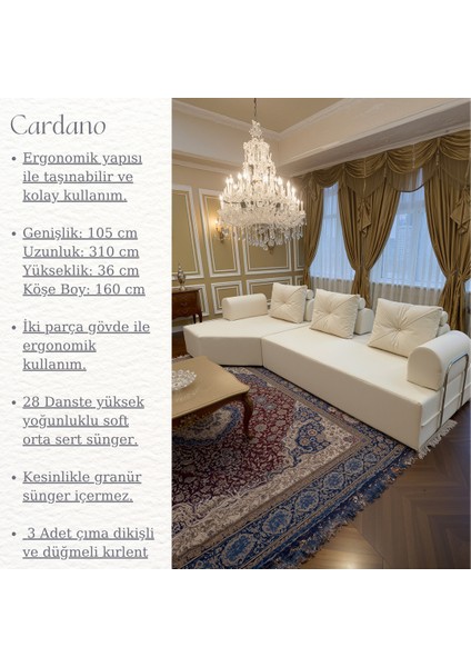 Cardano Lüks Köşe Koltuk Salon L Koltuk Takımı Tamamen Sünger Modern Köşe Oturma Grubu modelleri