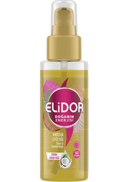 Serum Saç Bakım Yağı Hindistan Cevizi Yağı 80 ml 3 Adet