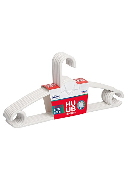 4 Adet Huub Organizer Giysi Askısı 6'lı