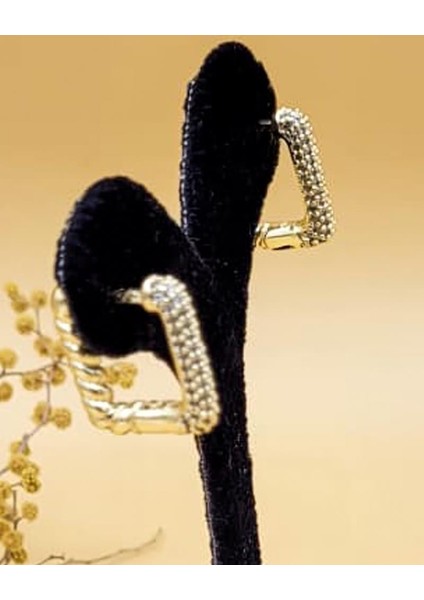 Gold Kare Halka Küpe fırsatları