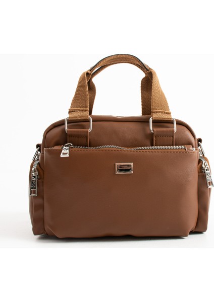 Sanmorris Glc Kadın 4018 Suya Dayanıklı Çok Bölmeli Krinkıl Çanta Kol Çantası Omuz