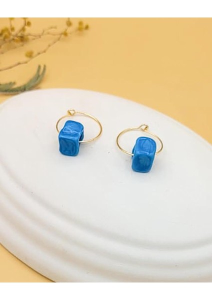 Mavi Nazar Halka Küpe-2