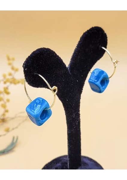 Mavi Nazar Halka Küpe-2 fırsatları