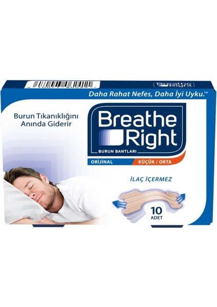Breathe Right Klasik Burun Bantları 10 Adet