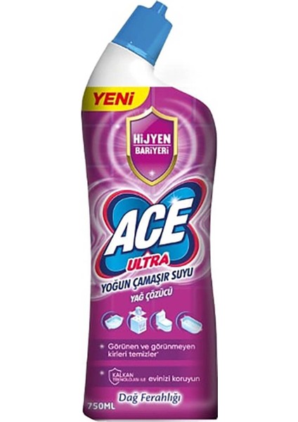 Ultra Kıvamlı Çamaşır Suyu Dağ Ferahlığı 750 ml 3 Adet