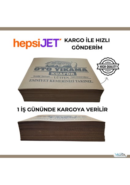 Oto Kağıt Paspas 500 Adet 35X45 cm – 130 gr Kalın Kraft Kağıt, Dayanıklı Oto Yıkama Kağıt Paspas fiyatları