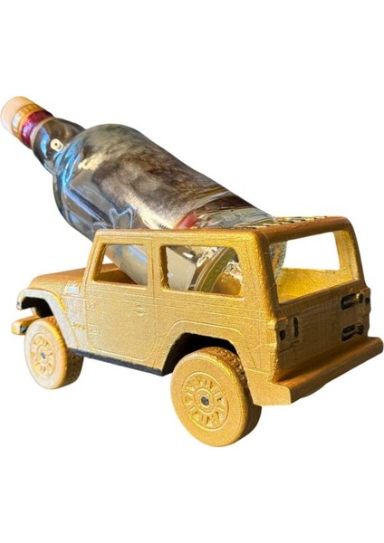 Jeep Figürlü Şarap Standı – El Boyaması Dekoratif Araç Temalı Şarap Tutucu ve Masa Üstü Obje fiyatları
