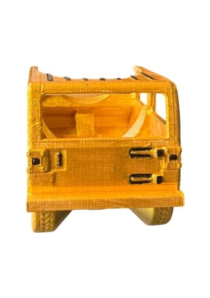 Jeep Figürlü Şarap Standı – El Boyaması Dekoratif Araç Temalı Şarap Tutucu ve Masa Üstü Obje