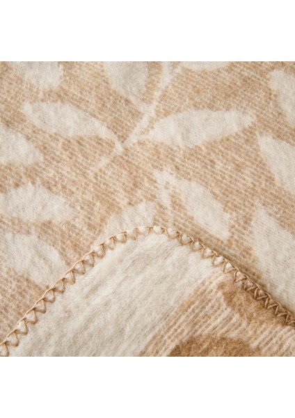 Soft Sprig Pamuklu Tek Kişilik Battaniye - Bej - 150X200 cm modelleri