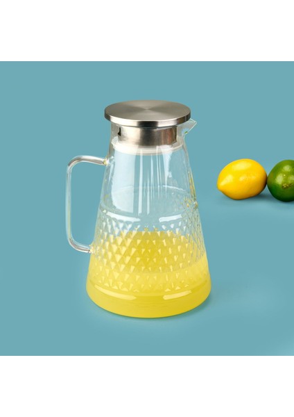 Kesik Cam Sürahi - Şeffaf - 1,8 Lt fiyatları