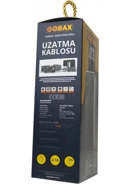 Akım Korumalı Akıllı Priz,termal Akım Korumalı 3x Ledli Usb, 3x Priz 2 M Uzatmalı Çocuk Korumalı (5324) modelleri
