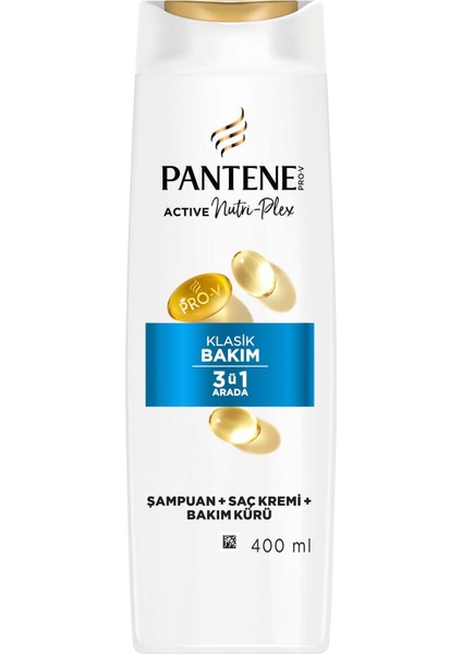 Pantene Temel Bakım 3ü1 Arada Şampuan 400 ml 3 Adet