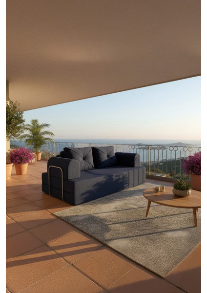 Etena 2 Kişilik Aktivite Koltuğu Çift Kişilik Silinebilir Kanepe Modern Tamamen Sünger Uzanma Koltuk